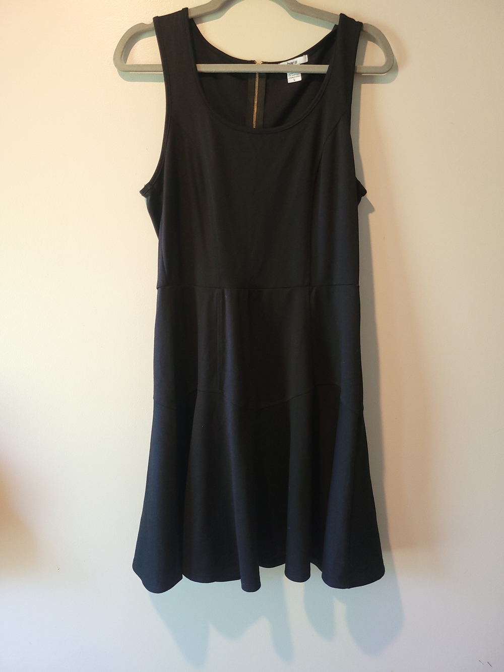 Bar III Black Sleeveless Fit-and-Flare Mini Dress